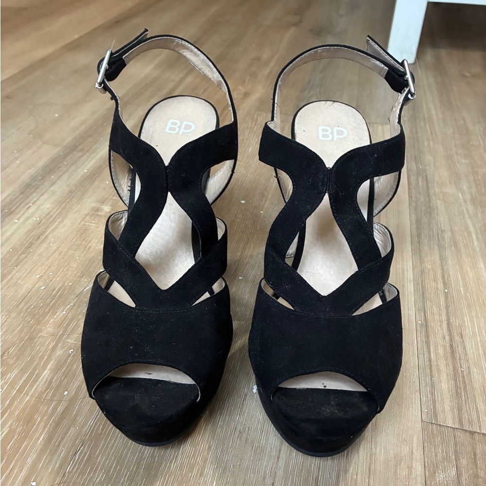 BP Women's Black Strappy Sandals